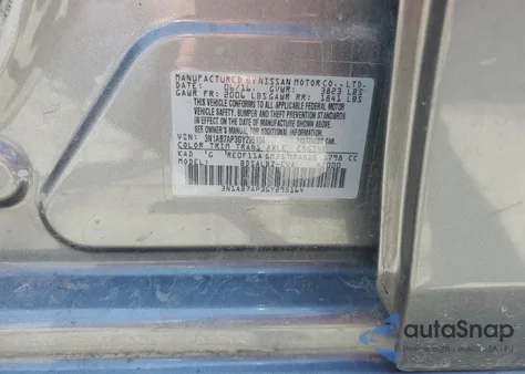 2016 Nissan Sentra S z USA, uszkodzony, nr VIN 3N1AB7AP3GY295164